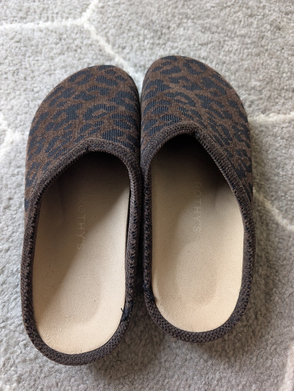 NWOT Rothy's The Casual Clog ReVelvet Cheetah Size 8 - Picture 3 of 6